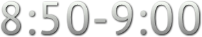 8:50-9:00 8:50-9:00