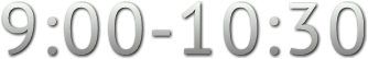 9:00-10:30 9:00-10:30